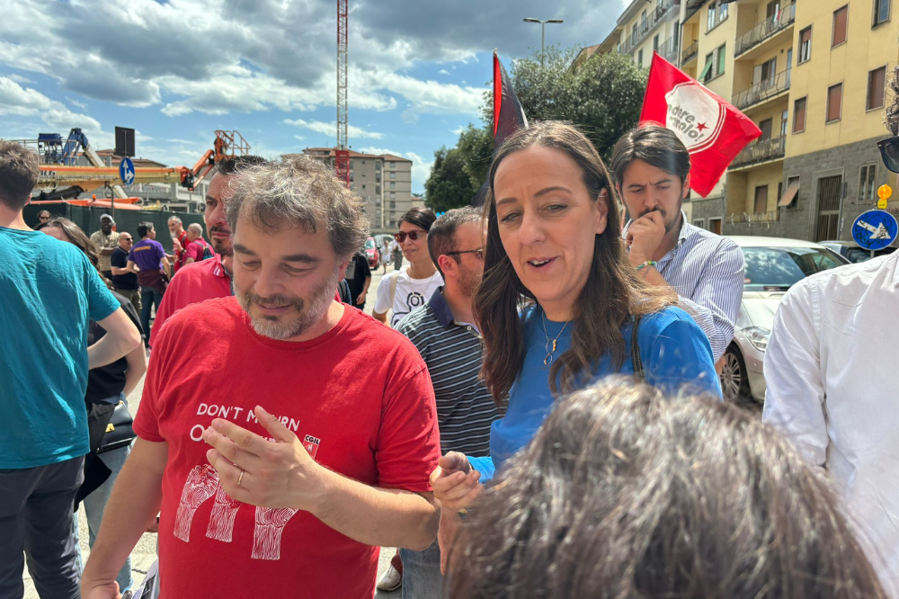 Funaro al corteo Gkn: 'Per noi il lavoro da sempre al centro. Dalla destra zero proposte'