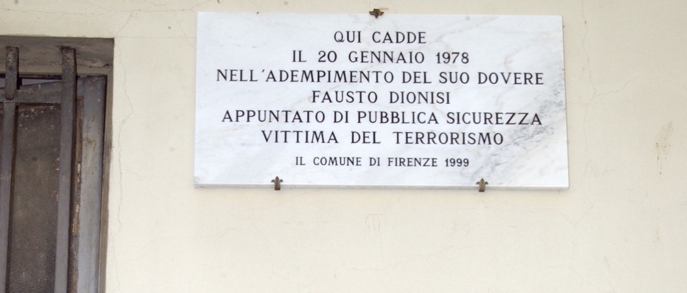 Terrorismo: commemorato Fausto Dionisi a Firenze