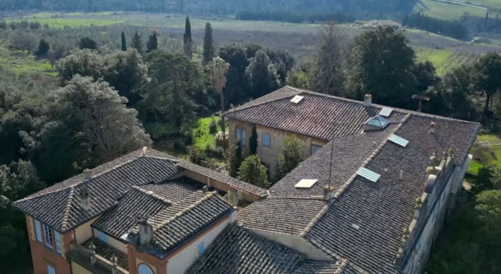 La tenuta di Mondeggi vista dall'alto 