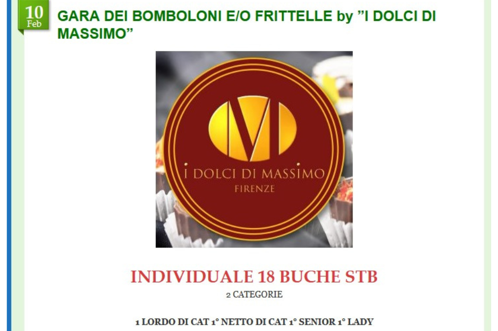 Golf, bomboloni e frittelle da Centanni 