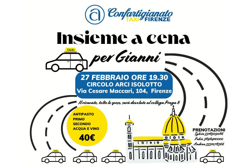 Insieme a cena 'per Gianni'