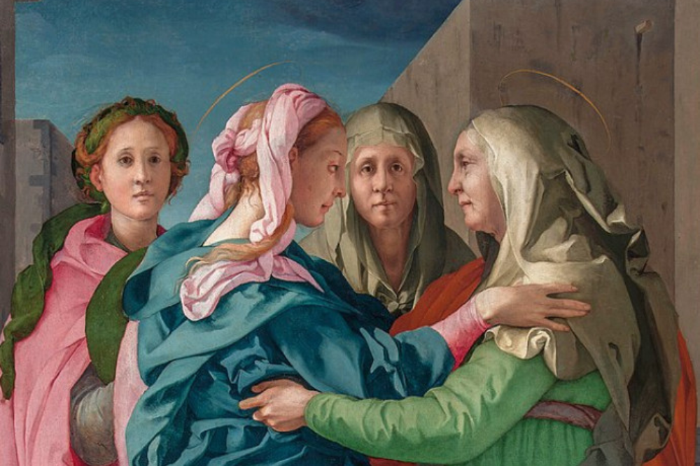 Arte: visitazione del Pontormo collocata alla Villa medicea di Poggio a Caiano