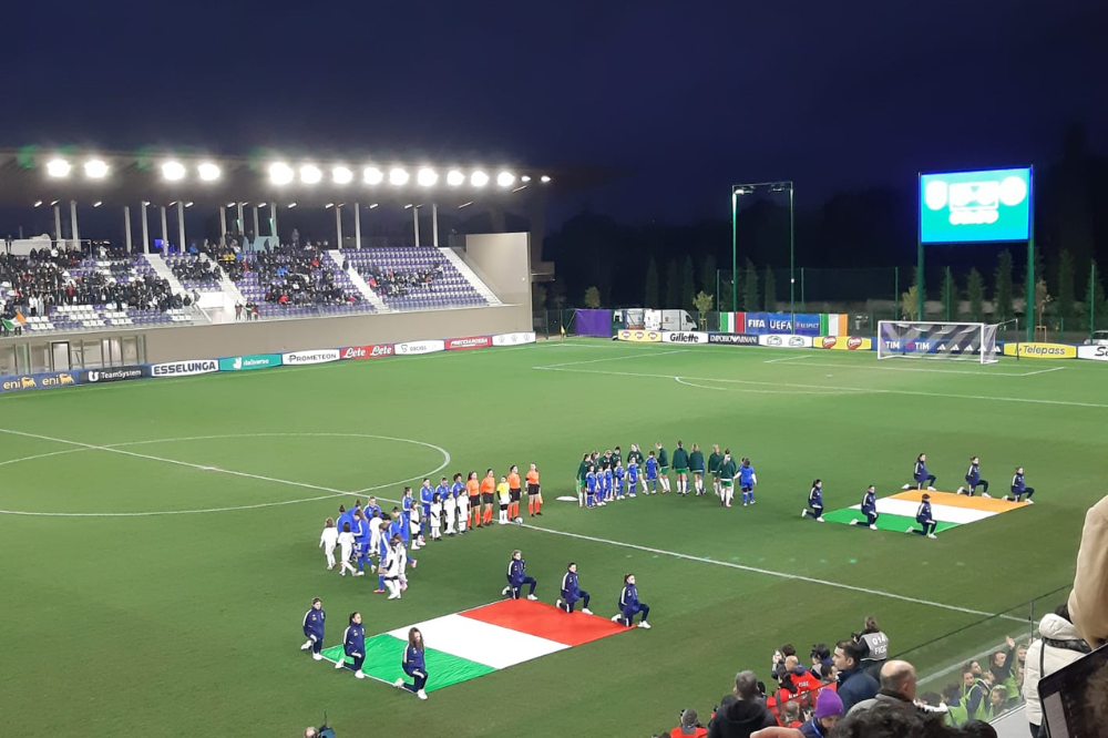 Amichevole Italia-Irlanda del Nord femminile al Viola Park termina a reti bianche