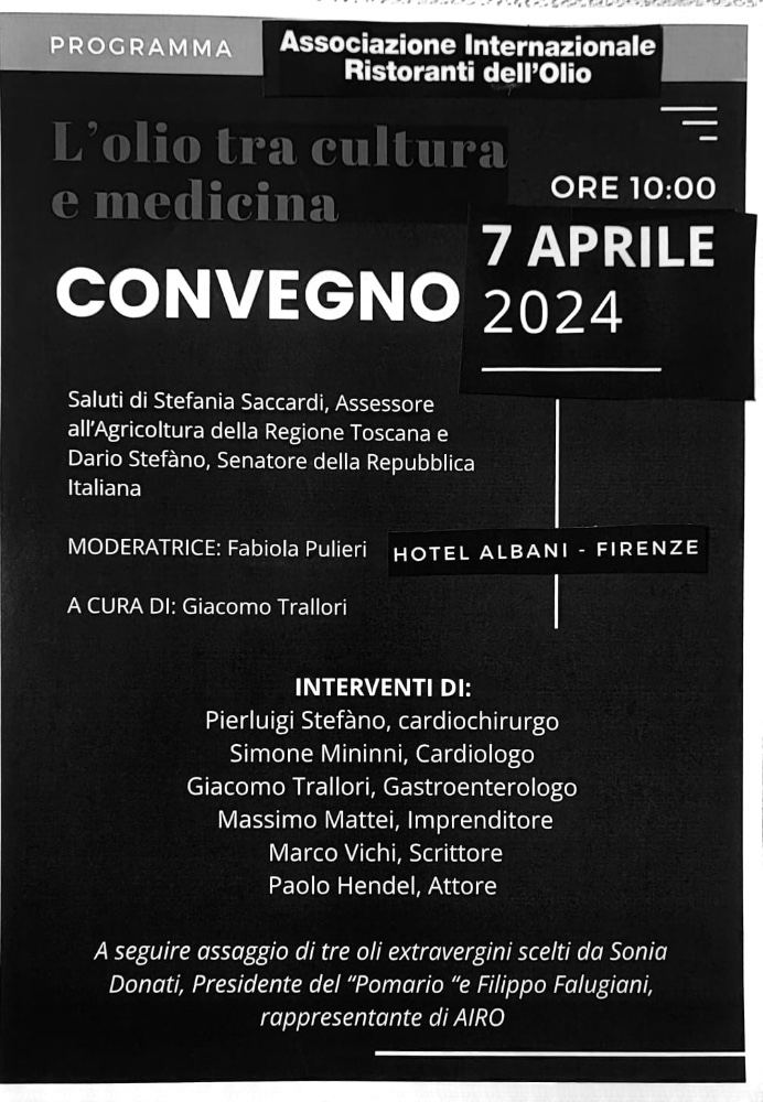 “L'olio tra cultura e medicina“: varietà e differenze del mondo dell'EVO