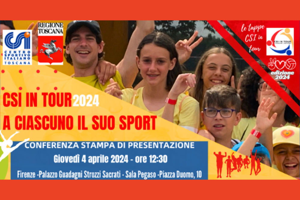 Torna Csi in Tour, 40 tappe in Toscana sui benefici dello sport