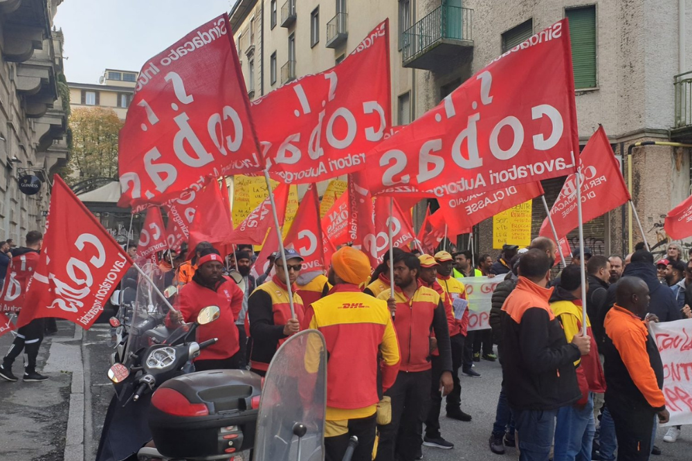 Si Cobas, sciopero e protesta facchini in appalto a Firenze