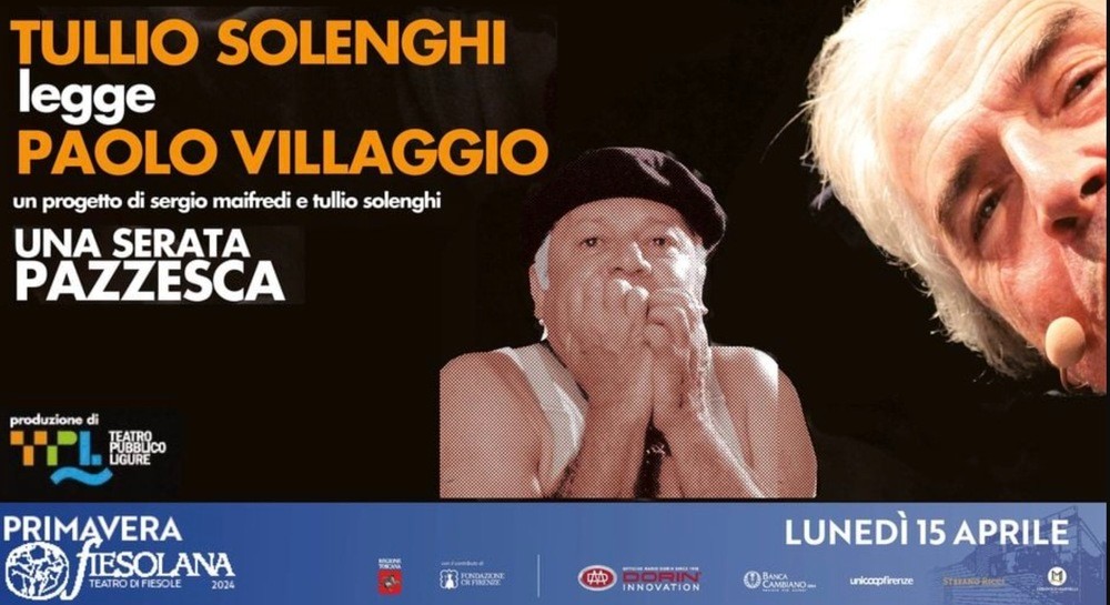 Al Teatro di Fiesole lo spettacolo con Solenghi su Villaggio