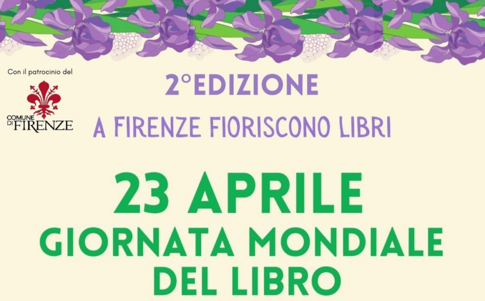 Giornata mondiale del libro, iris in regalo a chi acquista in librerie indipendenti fiorentine