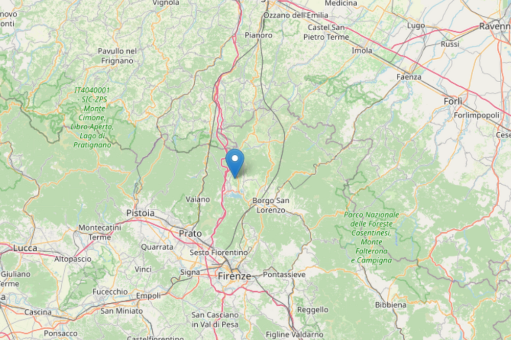 Terremoto di magnitudo 3.0 a Barberino di Mugello