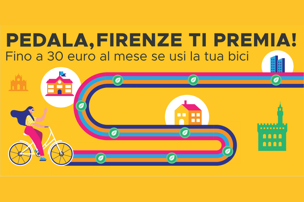 “Pedala, Firenze ti premia”, chi pedala guadagna denaro
