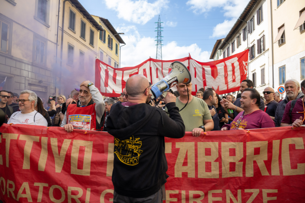 Ex Gkn. Al corteo anche Funaro, Masi e Palagi