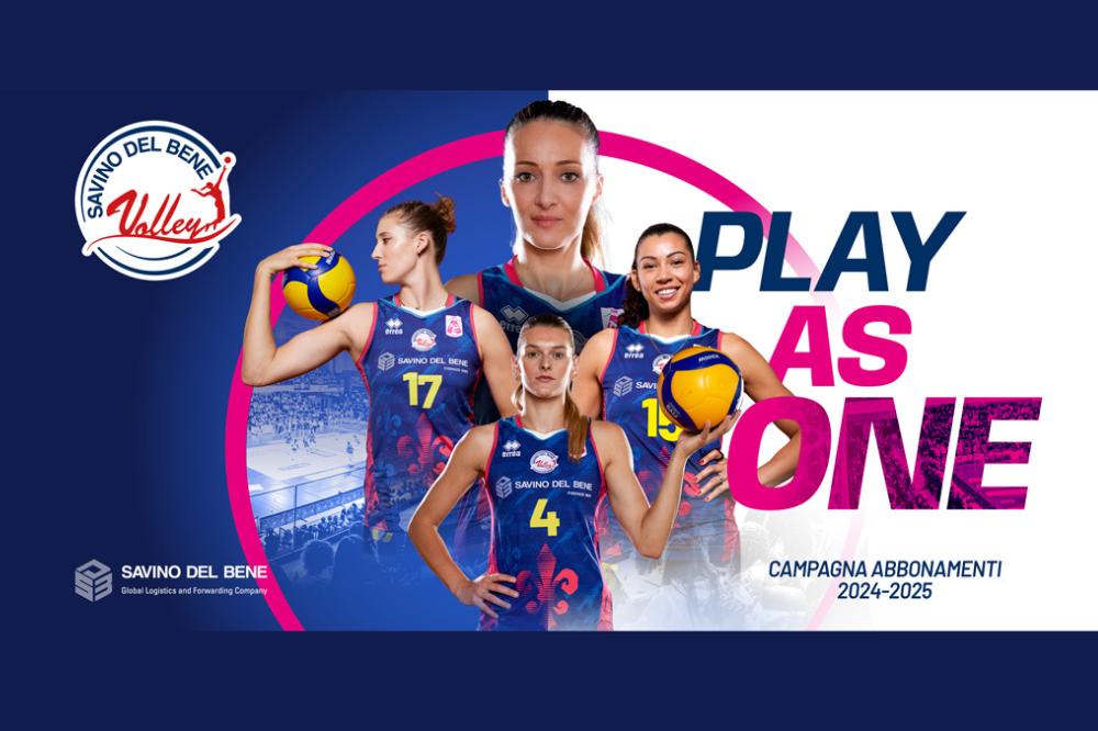 “Play as One!” Al via la campagna abbonamenti 2024-2025 della Savino Del Bene Volley