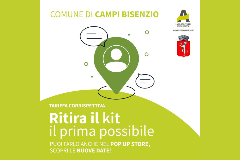 Alia Campi Bisenzio: prorogate le aperture dei Pop Up Store dedicati al ritiro del kit per la nuova tariffa