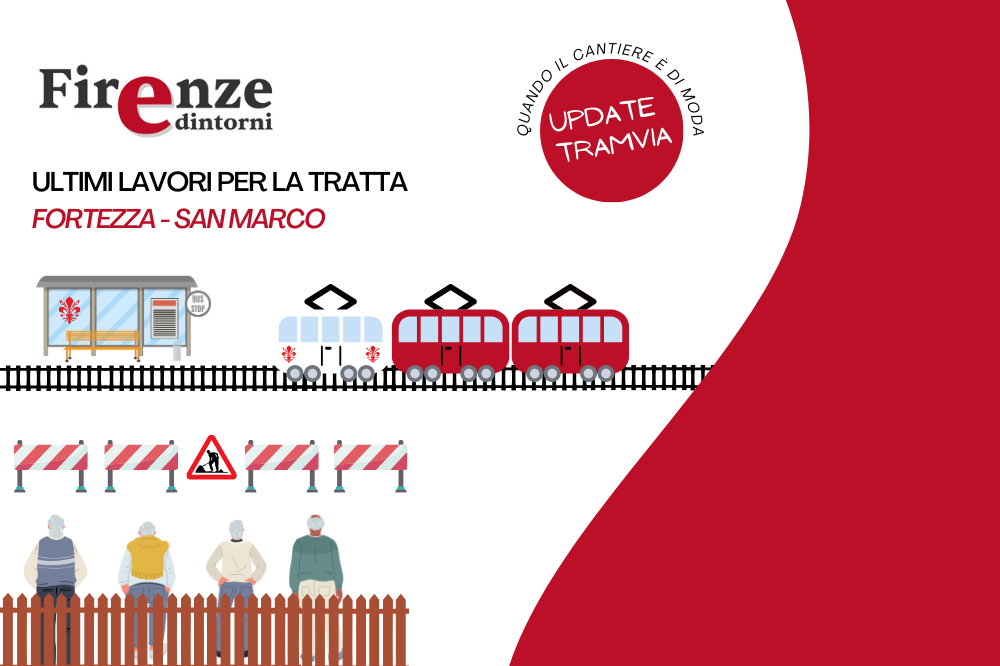 Tramvia, ultimi lavori per la tratta Fortezza-San Marco