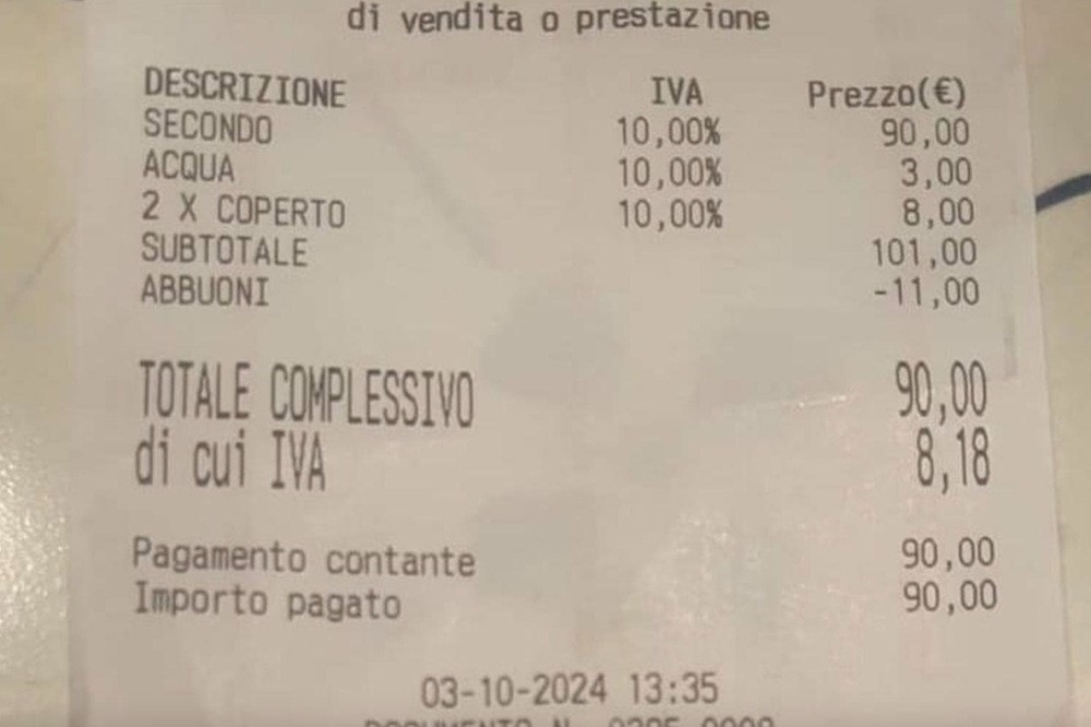 Per il consigliere comunale 'centouno euro per due risotti'...e un dito tagliato