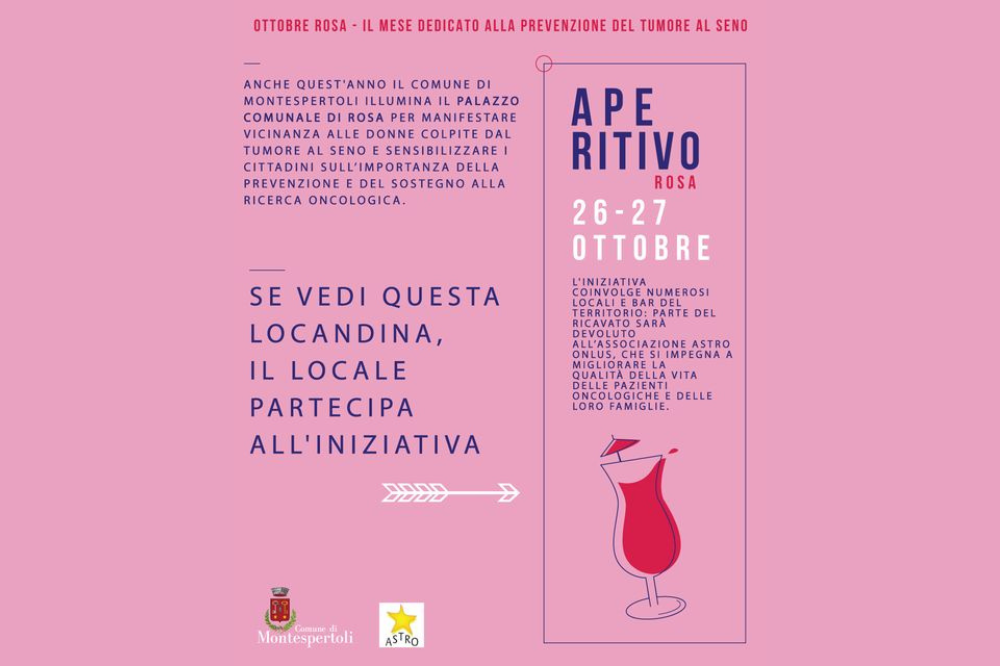 Montespertoli, appuntamento la prossima settimana con ‘L’Aperitivo Rosa’