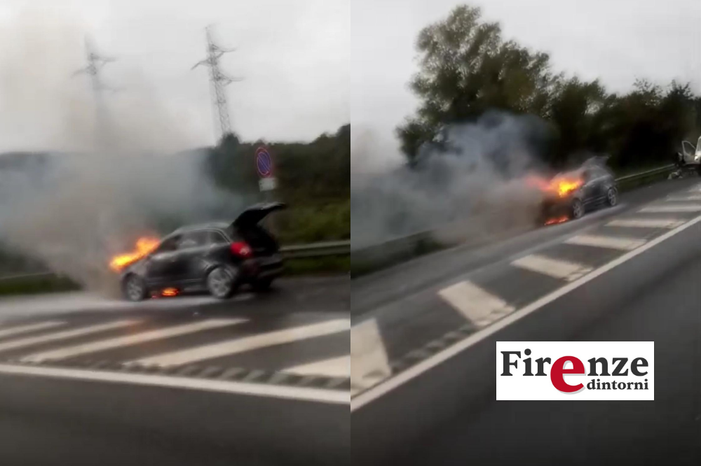 Veicolo in fiamme, problemi sull’A1 tra Incisa e Firenze Sud
