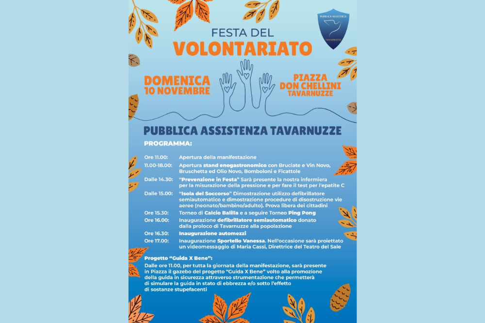 A Tavarnuzze la Festa del Volontariato celebra l’impegno civico