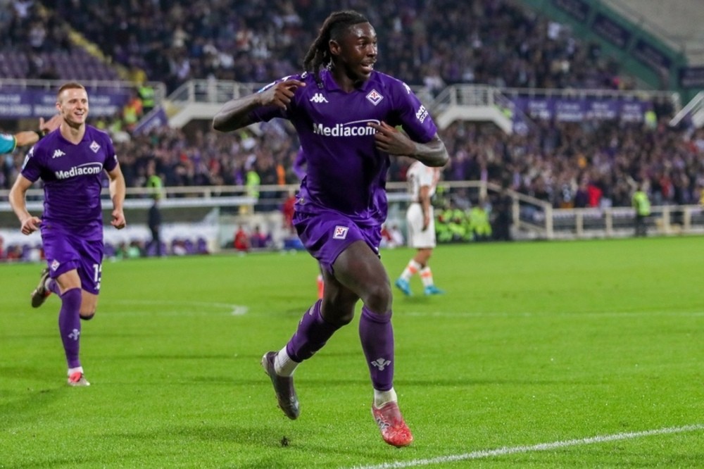 Fiorentina: tripletta di Kean, e ora Firenze sogna