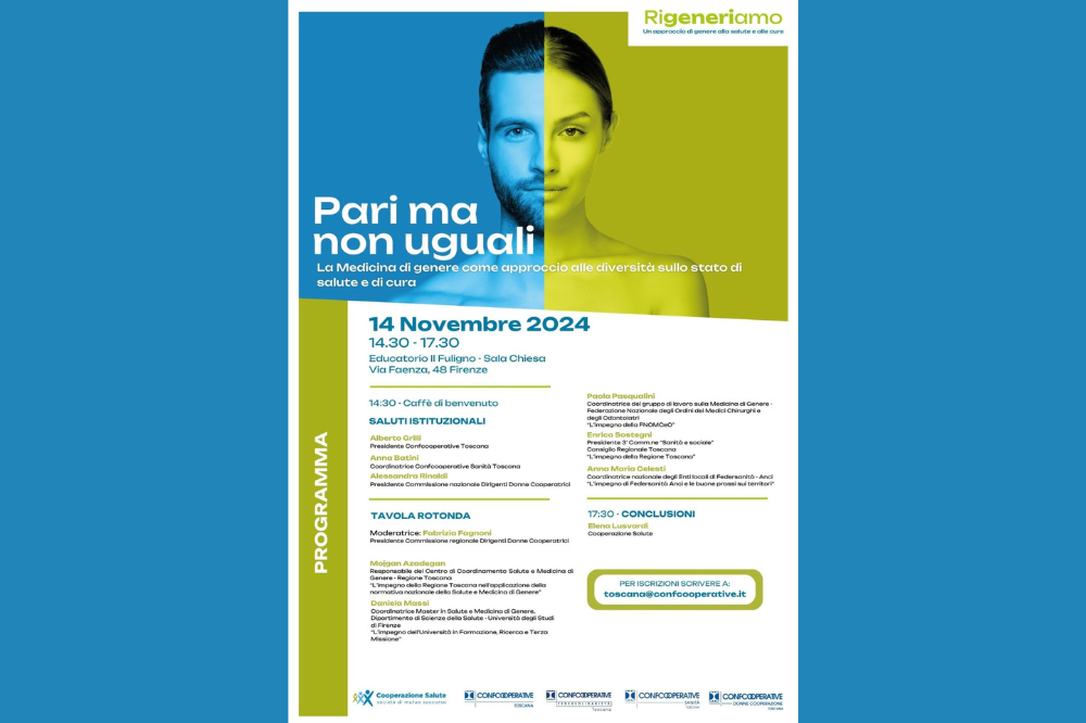 In Toscana arriva “Pari ma non uguali”, un seminario sulla medicina di genere