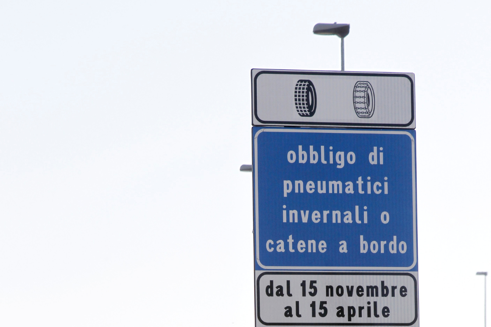 Dal 15 novembre torna l'obbligo di catene a bordo dei veicoli