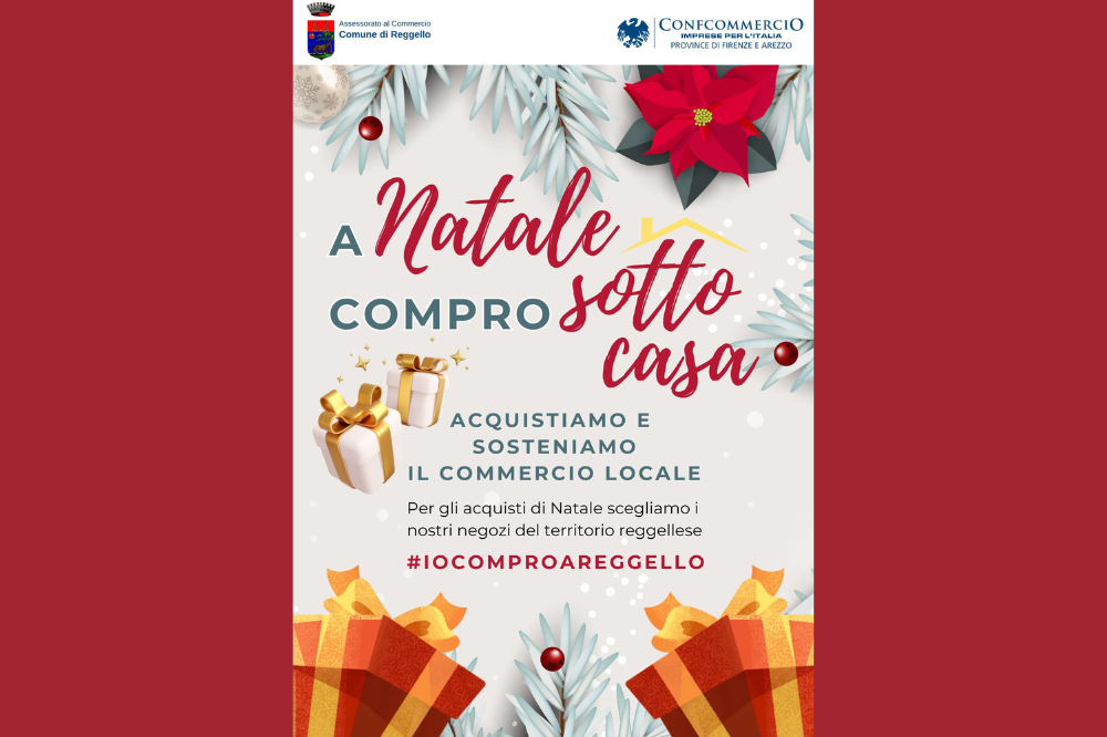 “A Natale compro sotto casa”: al via la campagna di sensibilizzazione per sostenere i negozi di prossimità durante gli acquisti natalizi