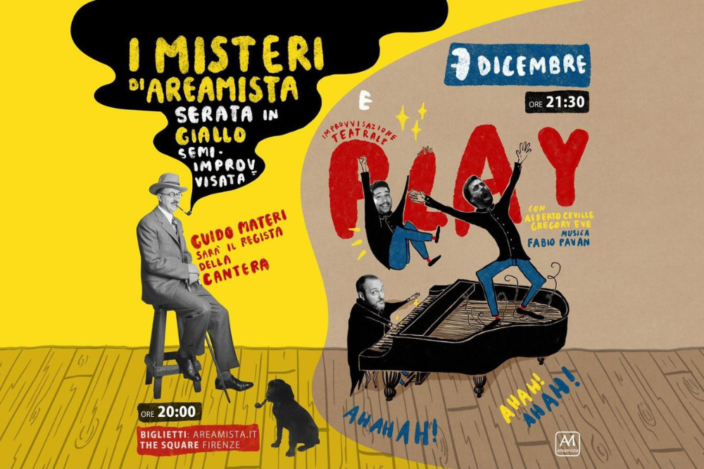 I Misteri di Areamista e Play, sabato 7/12 al teatro MagMa del The Square 