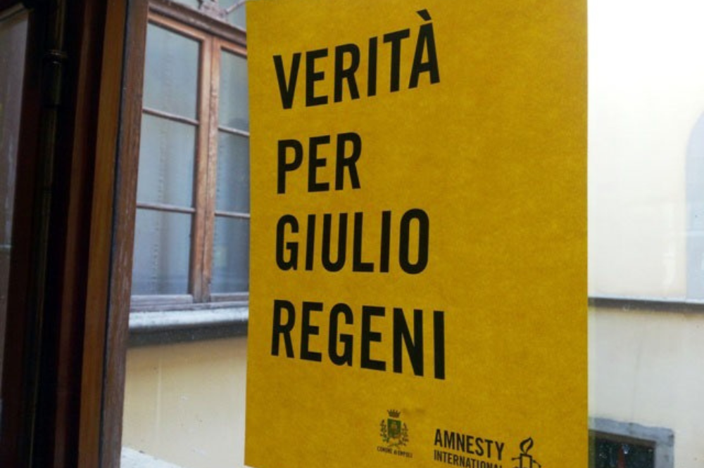 Iniziativa a Prato per chiedere verità per Giulio Regeni