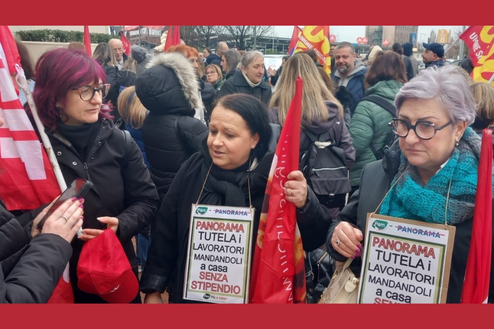 Pam Panorama, presidio contro la sospensione dei lavoratori fragili