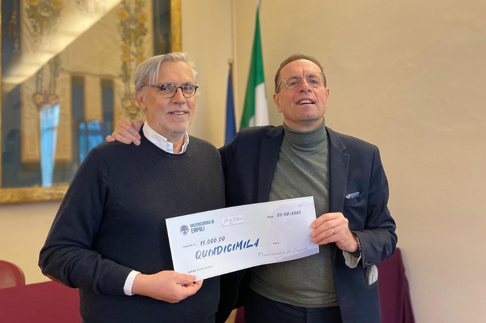 Dalla Misericordia di Empoli 15mila euro per l'associazione Fiori di Vetro