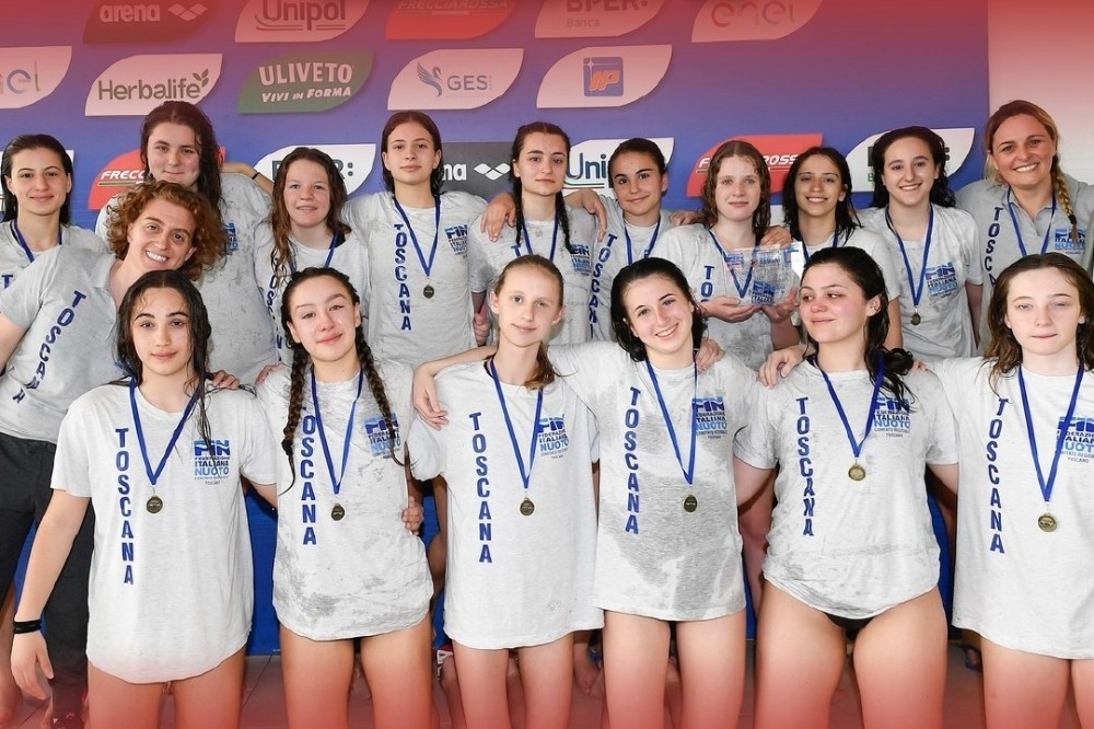 Pallanuoto femminile, quarto posto del team Toscana al torneo delle regioni