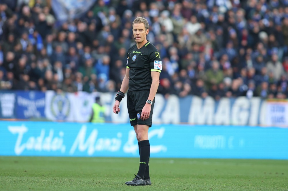 Roma- Fiorentina, arbitra Daniele Chiffi. Al var Paolo Silvio Mazzoleni 
