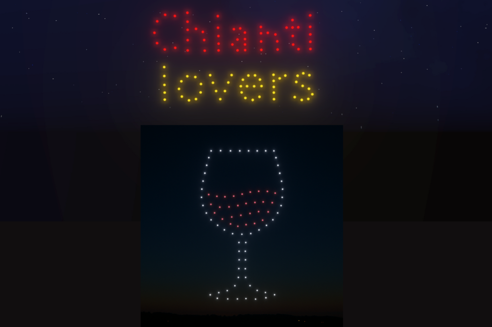 Un brindisi tra le stelle: 100 droni chiudono la Chianti Lovers Week sopra Firenze