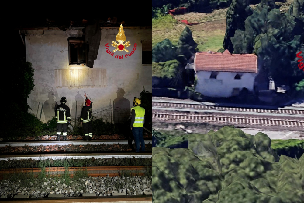[AGGIORNATA] Esplosione in casa vicino alla ferrovia a Empoli, grave il 47enne