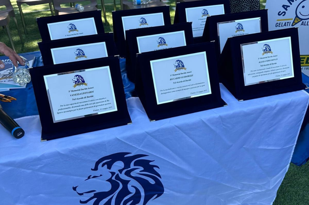 Memorial Davide Astori, consegnati nove riconoscimenti