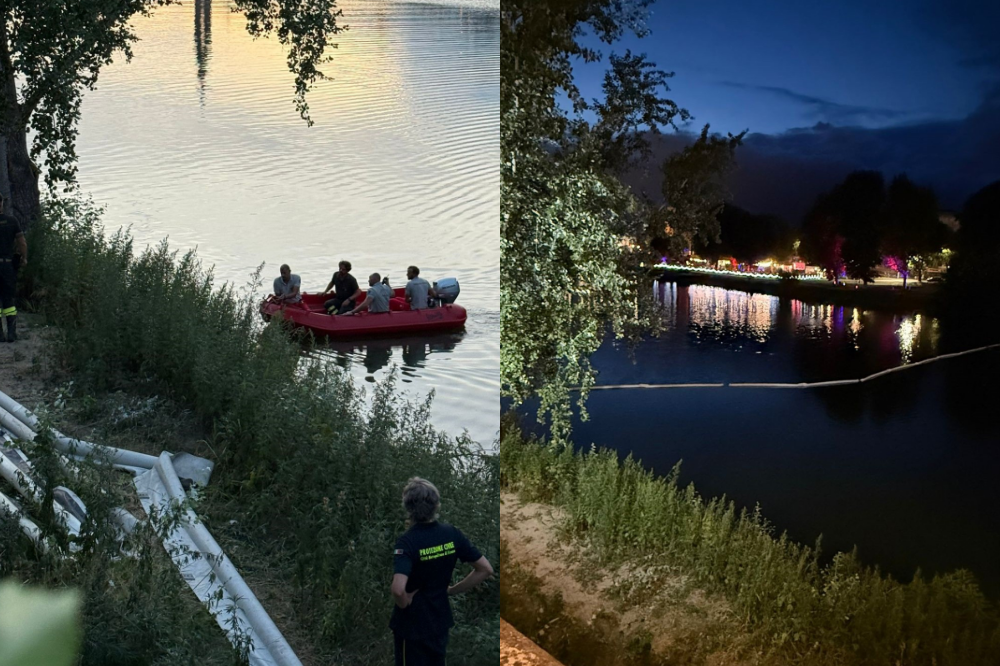 Chiazza di idrocarburi in Arno a Firenze, creata diga galleggiante
