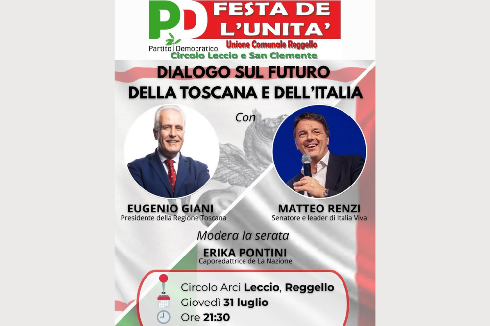 “DIALOGO SUL FUTURO DELLA TOSCANA E DELL'ITALIA”- con Eugenio Giani e Matteo Renzi