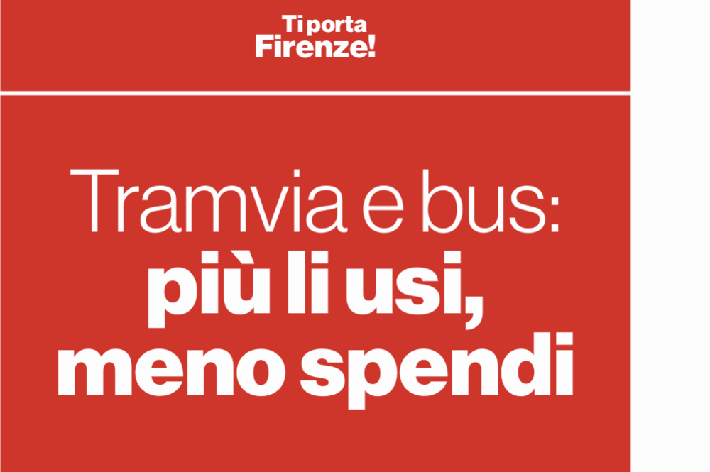 Sconti a chi usa di più bus e tramvia: l'iniziativa del Comune di Firenze