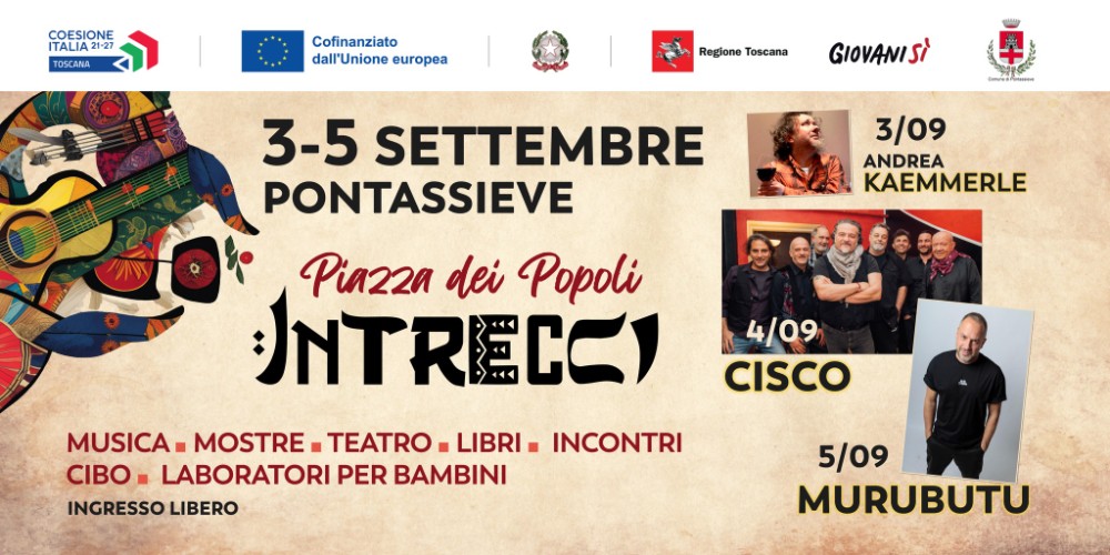 “Intrecci” di culture e musica: torna il Festival Piazza dei Popoli a Pontassieve