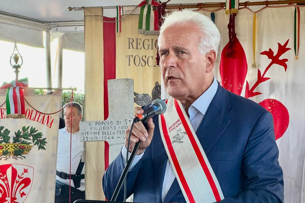Giani commemora le vittime dell'eccidio del Padule di Fucecchio