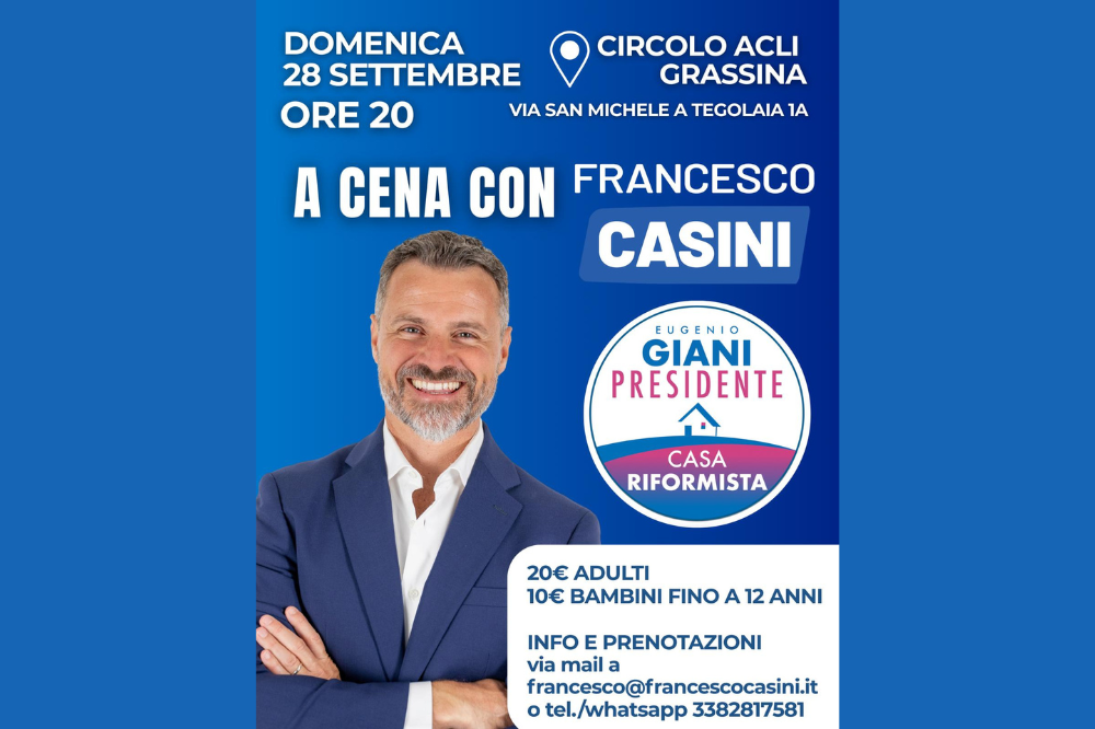 Francesco Casini: la campagna elettorale riparte da Grassina