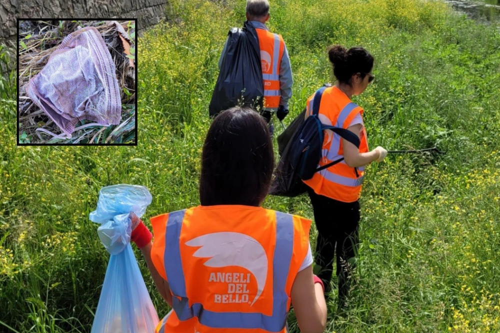 Angeli del bello, oltre 500 mascherine raccolte sulle sponde del Mugnone