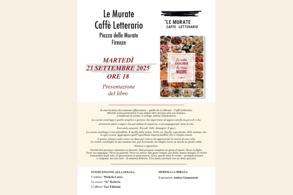 “Le ricette casalinghe di mia madre”: sapori di famiglia in un libro di Michela Lanza