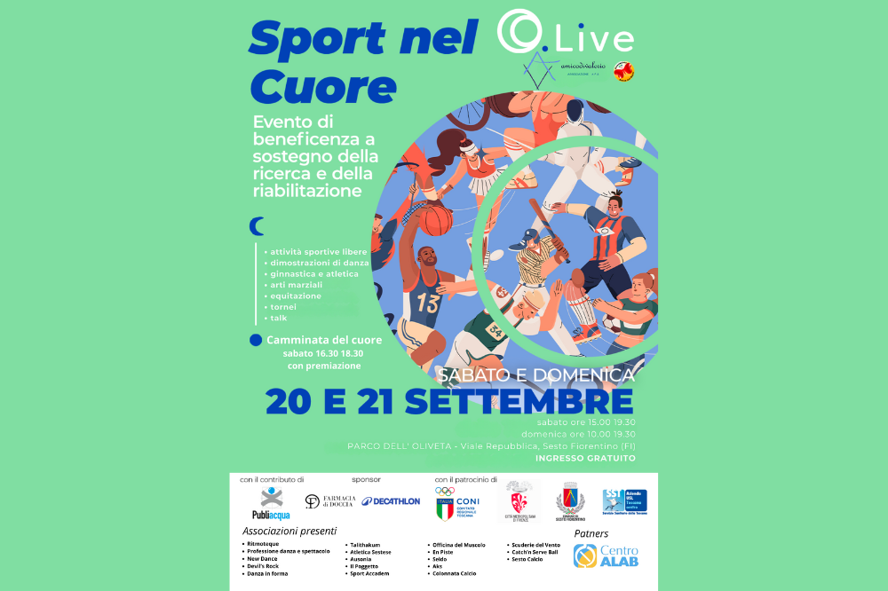 “Lo Sport nel Cuore”: a Sesto Fiorentino due giornate di sport, inclusione e solidarietà