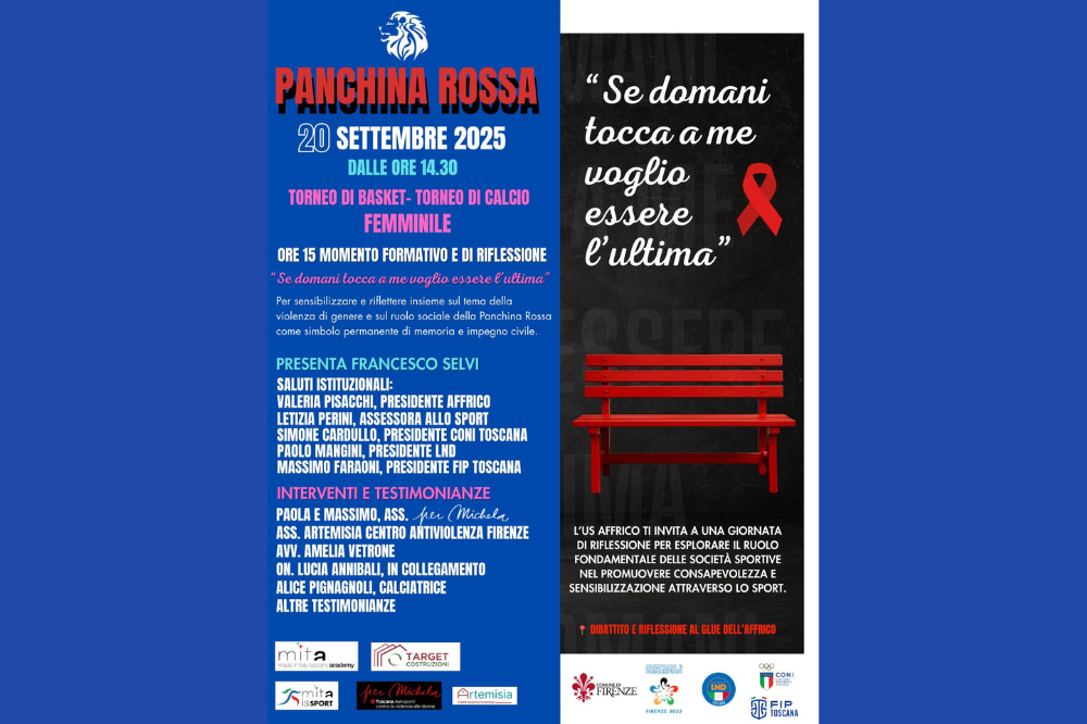L’Affrico contro la violenza sulle donne: evento sabato 20 settembre