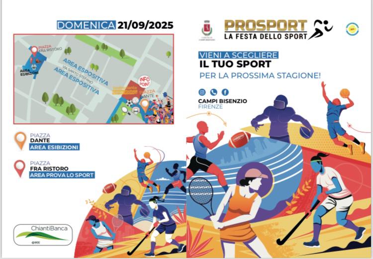 Prosport 2025 a Campi Bisenzio, una festa dello sport per tutti