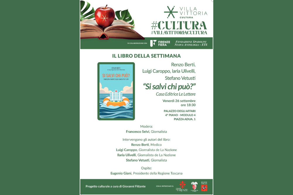 Il libro 'Si salvi chi può' protagonista del prossimo evento di Villa Vittoria Cultura