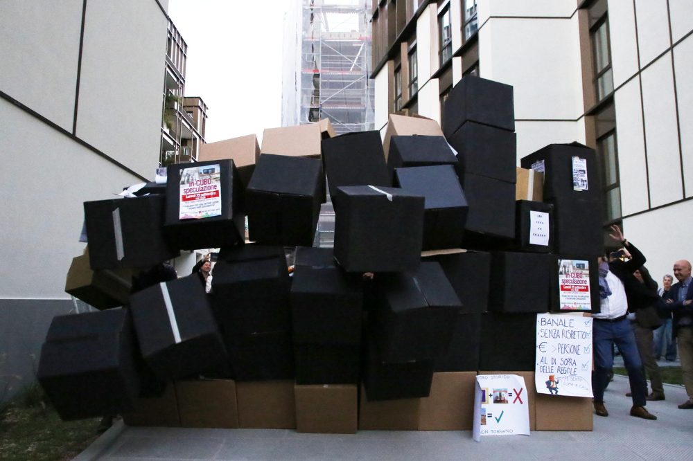 Nuova protesta di Salviamo Firenze contro il ‘cubo nero’