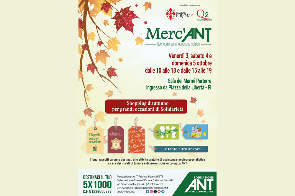 Torna il mercato solidale di ANT Firenze