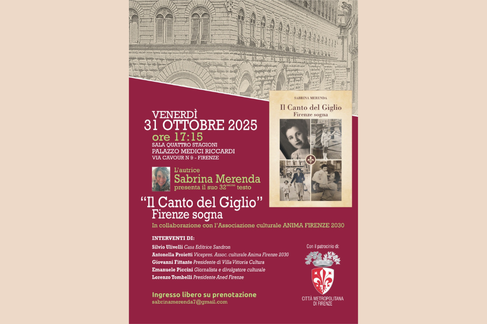 Presentazione del libro “Il Canto del Giglio – Firenze sogna” di Sabrina Merenda